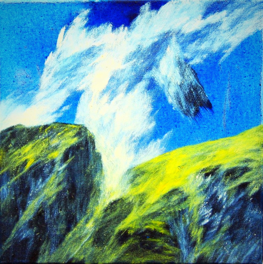 Josef Taucher, Aufwind 36, 2016, Öl/Molino, 40 x 40 cm © Christine Elisabeth Hollerer