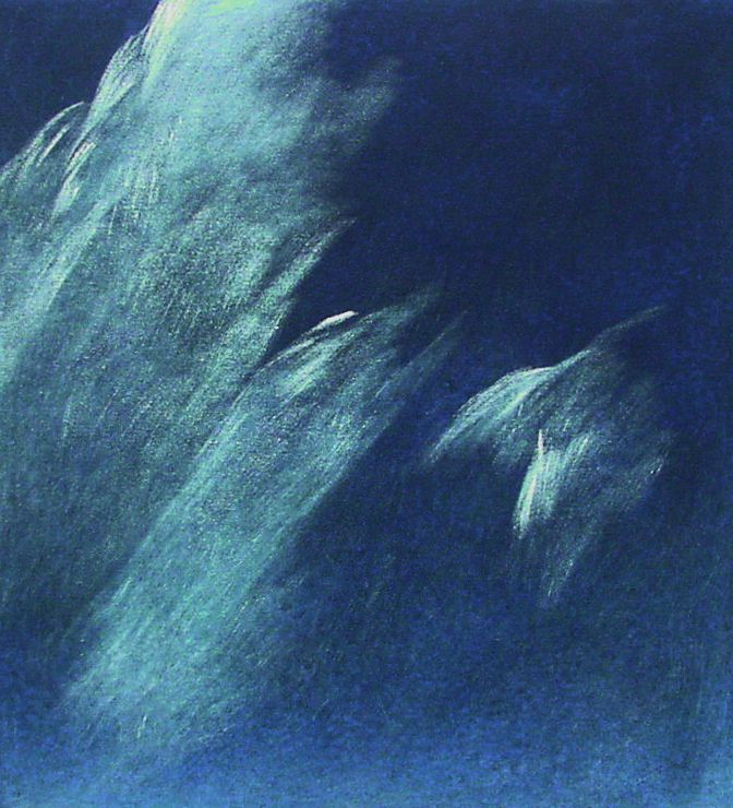 Josef Taucher, Himmel 12, 2001, Öl/Molino, 52 x 48 cm © Christine Elisabeth Hollerer