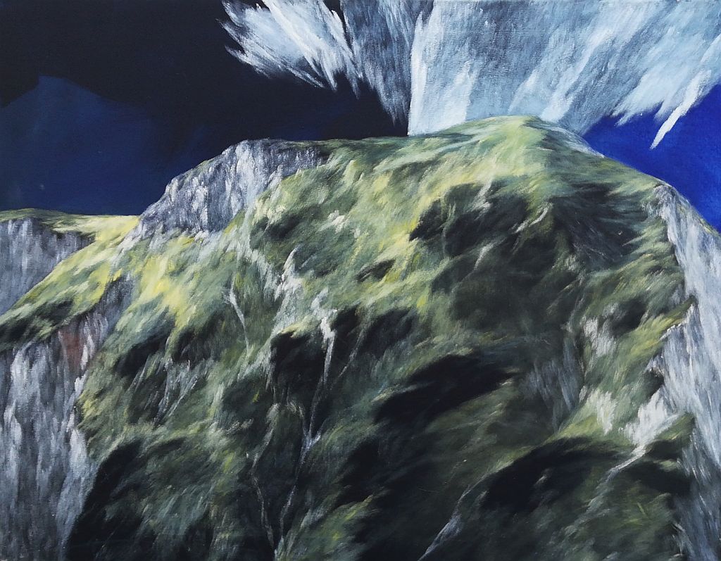Josef Taucher, Aufwind 16, Feb. 2015, Öl/Molino, 70 x 90 cm © Christine Elisabeth Hollerer