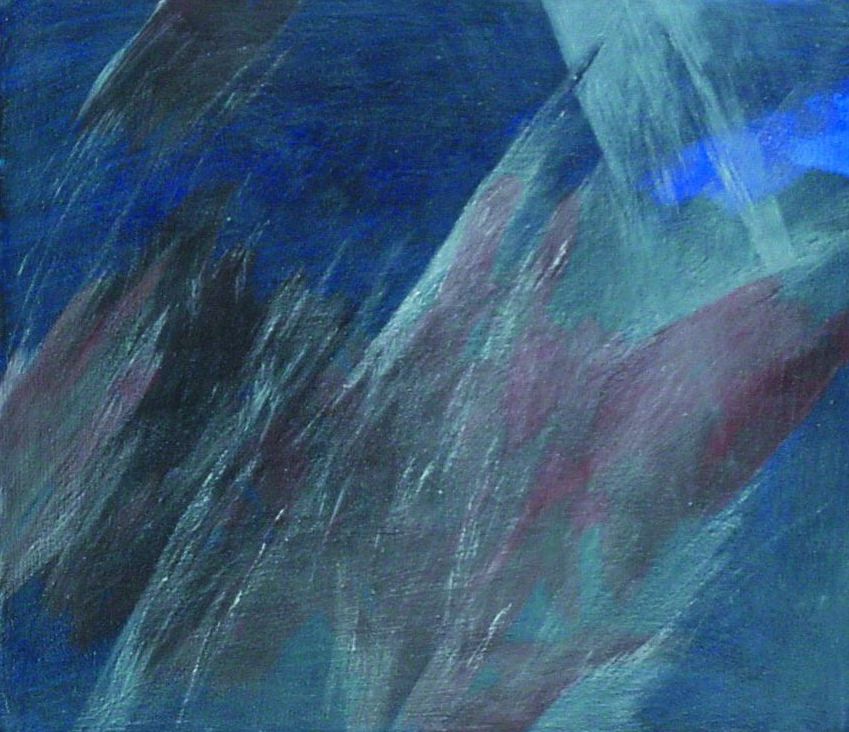 Josef Taucher, Himmel 16, 2002, Öl/Molino, 34 x 40 cm © Christine Elisabeth Hollerer