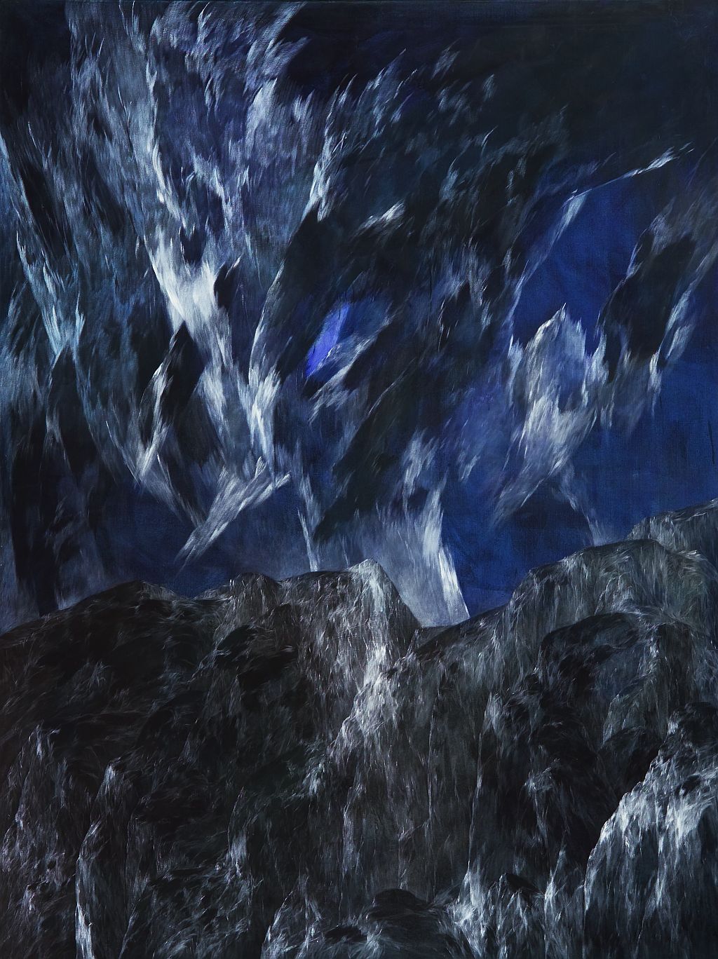 Josef Taucher, Zwielicht 5, 2004, Öl/Molino, 200 x 150 cm, Foto: W. Krug