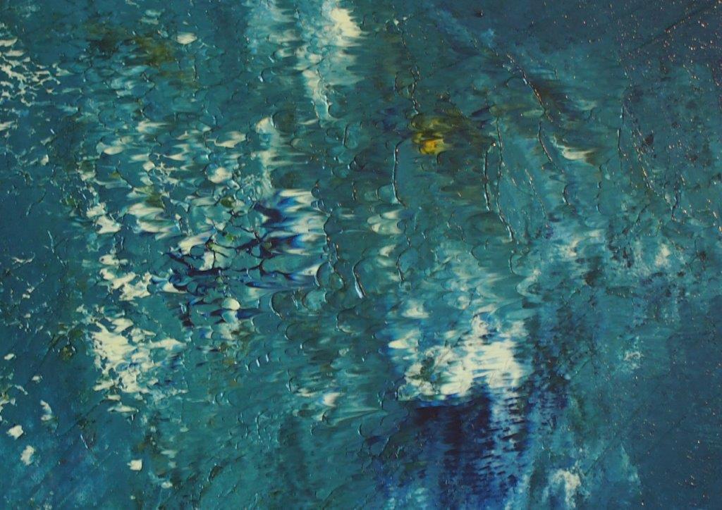 ohne Titel  42x52cm  Acryl auf Leinwand gespachtelt
