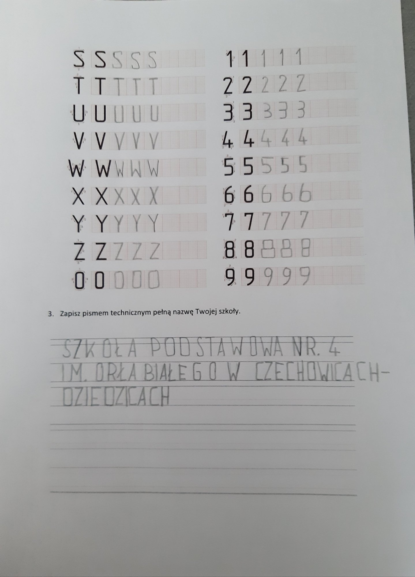 Pismo Techniczne ćwiczenia Do Druku T: Pismo techniczne - Strona internetowa sp4technika!