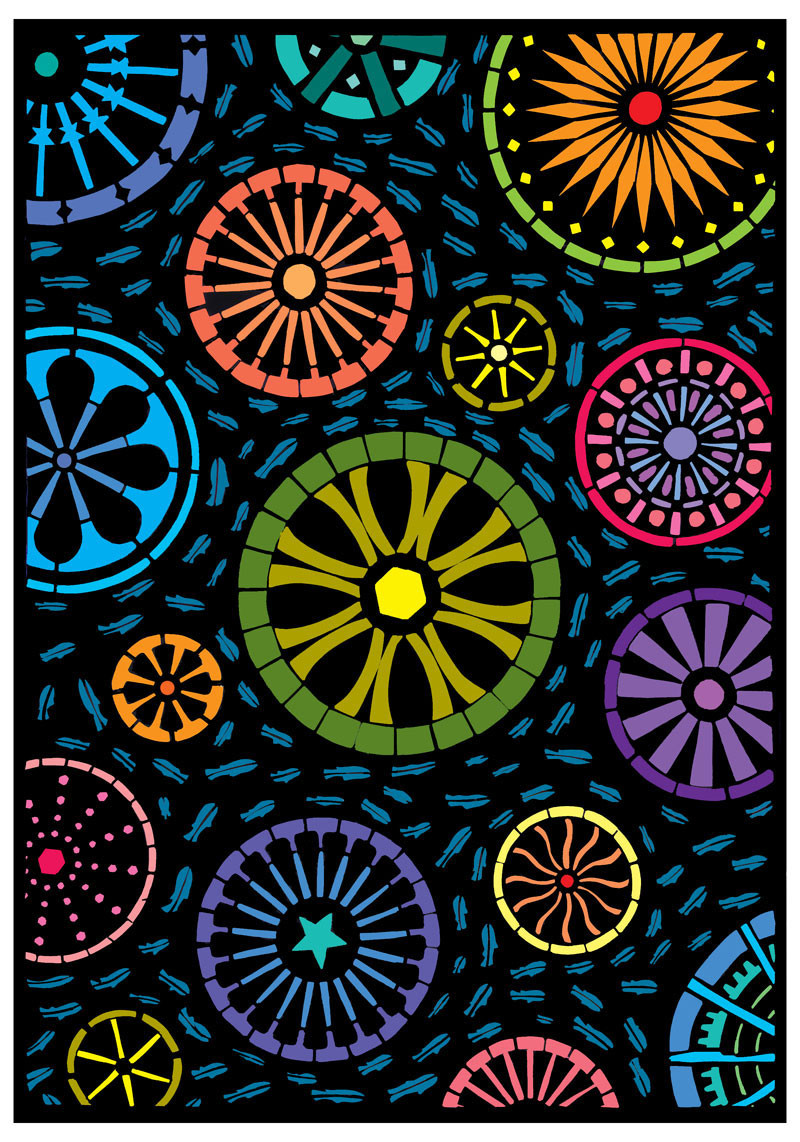 Blue Fish 2013     Giclee print    Image size 13.5" x 10.5"