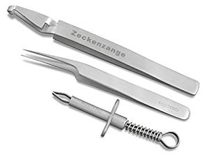Zeckenzangen gibt es in vielen Varianten. Hier gilt: Ausprobieren was einem liegt!