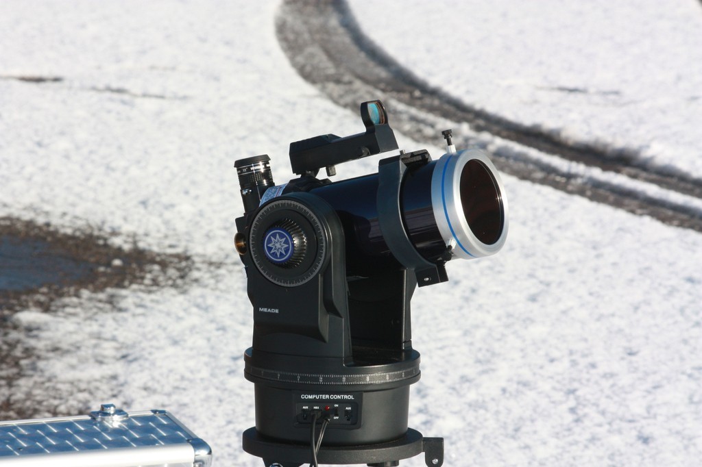 Meade ETX-90 PE bei Sonnenbeobachtung