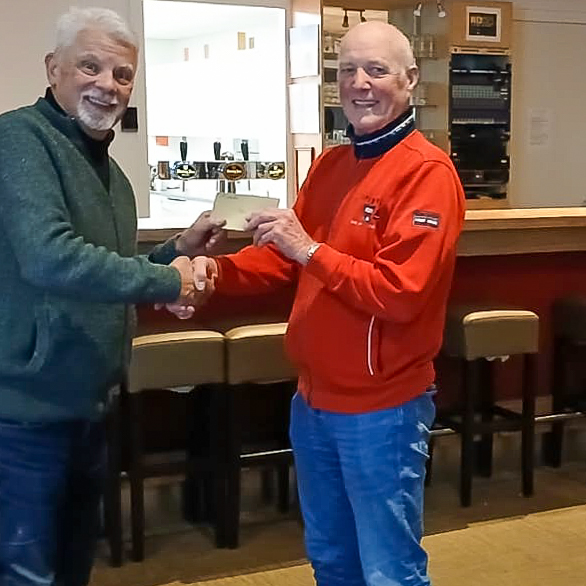 Net geen winnaar in de clubcompetitie, Bennie Beugelink.