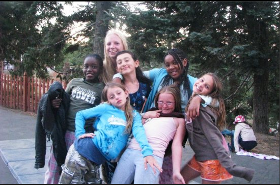 with my campers at camp Pali