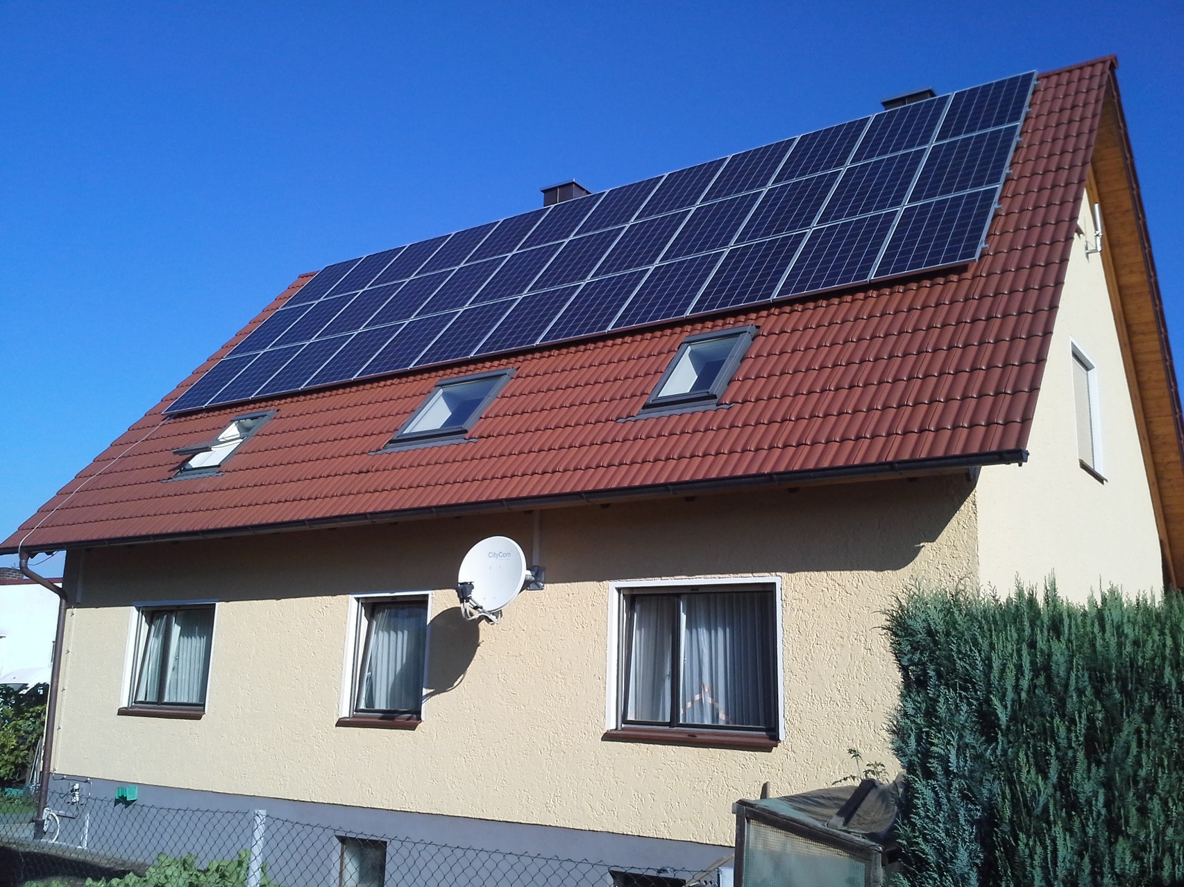 Phototovoltaikanlage 8,28 kWp in 93142 Mahütte - Haidhof mit Heckert Solar und BYD Hybrid Speicher