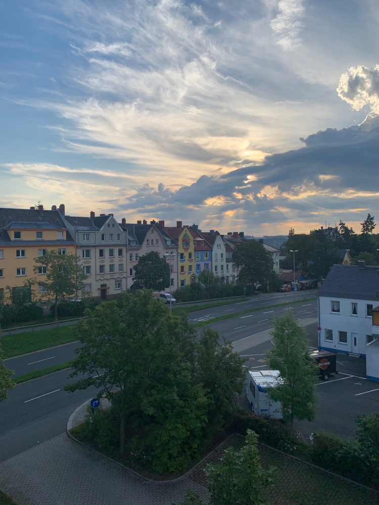 Blick aus dem Hotelzimmer in Hof-Plauen