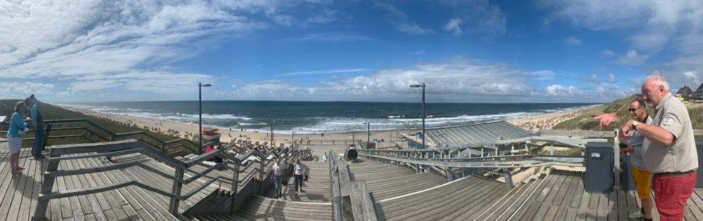 Was für ein Panorama am Strand von Wenningstedt.