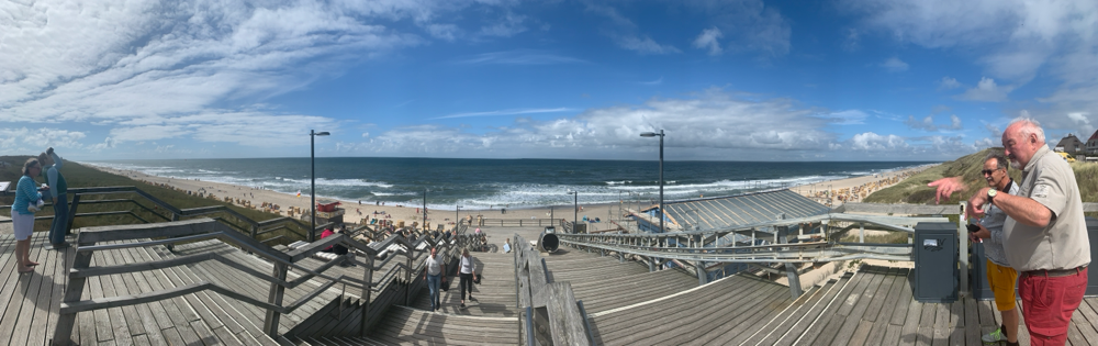 Was für ein Panorama am Strand von Wenningstedt. 