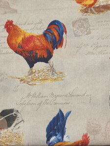 Stoffdesign Hühnersattel Gockel