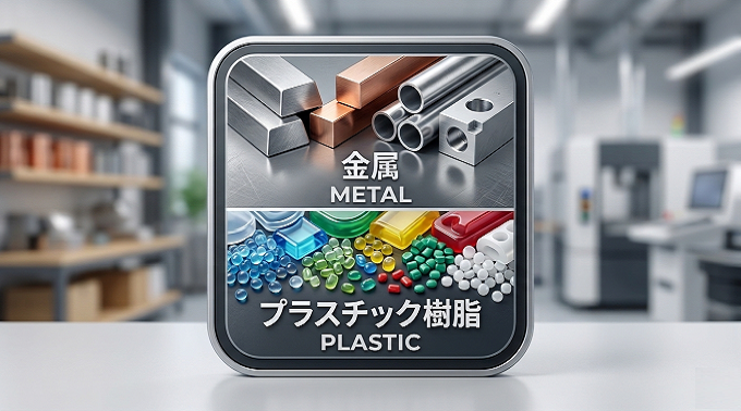 豊富　選べるプラスチック樹脂・金属材料