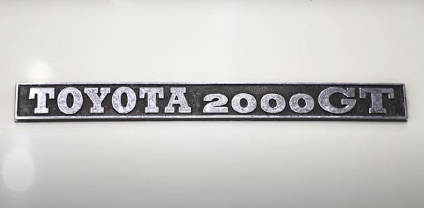 トヨタ　TOYOTA　2000GT　エンブレム
