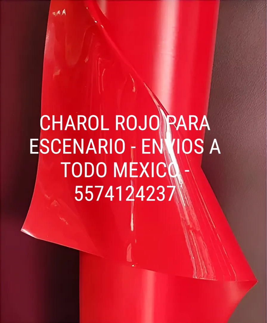 Charol rojo para Esceanrio - Rollo de 1.40 metros de ancho x 50 metros de largo - Envios a todo Mexico - Entrega Inmediata - 5574124237