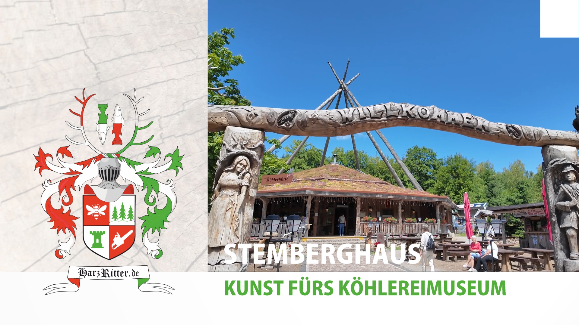 Tour fast beendet - HarzRitter zu Gast im Köhlereimuseum