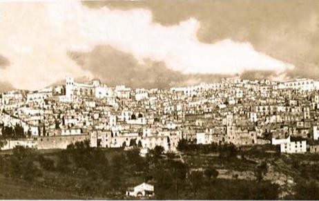 Il borgo di Gangi nella prima metà del Novecento (archivio S. Farinella©)