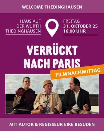 "Verrückt nach Paris" am 31. Oktober | 16 Uhr