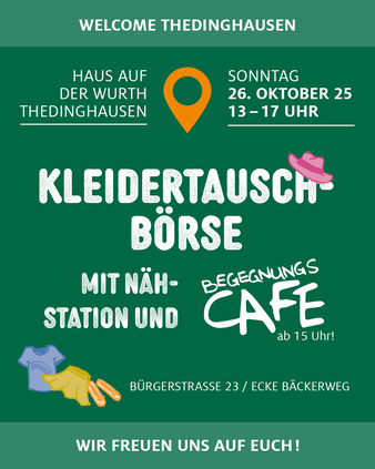 Kleidertauschbörse am 26. Oktober | 13–17 Uhr