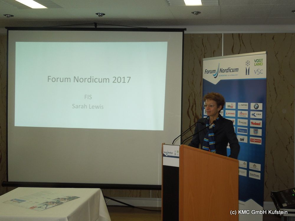 Sarah Lewis, FIS Generalsekretätin