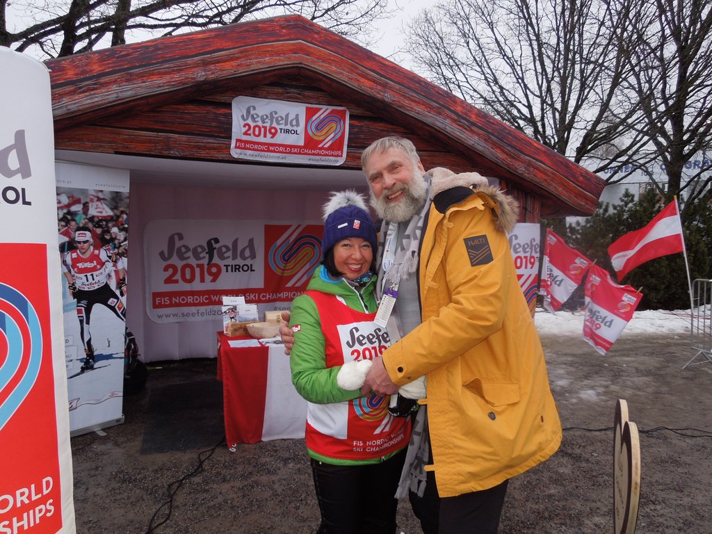 Bettina Friedrich (OK Seefeld) mit der finnischen LL Legende Juha Mieto