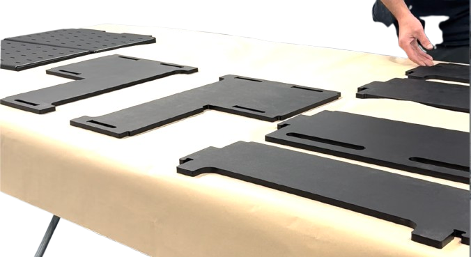 Pack flat dock step assembly