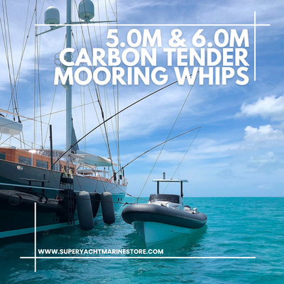 Carbon Tender Mooring Whips ©www.superyachtmarinestore.com