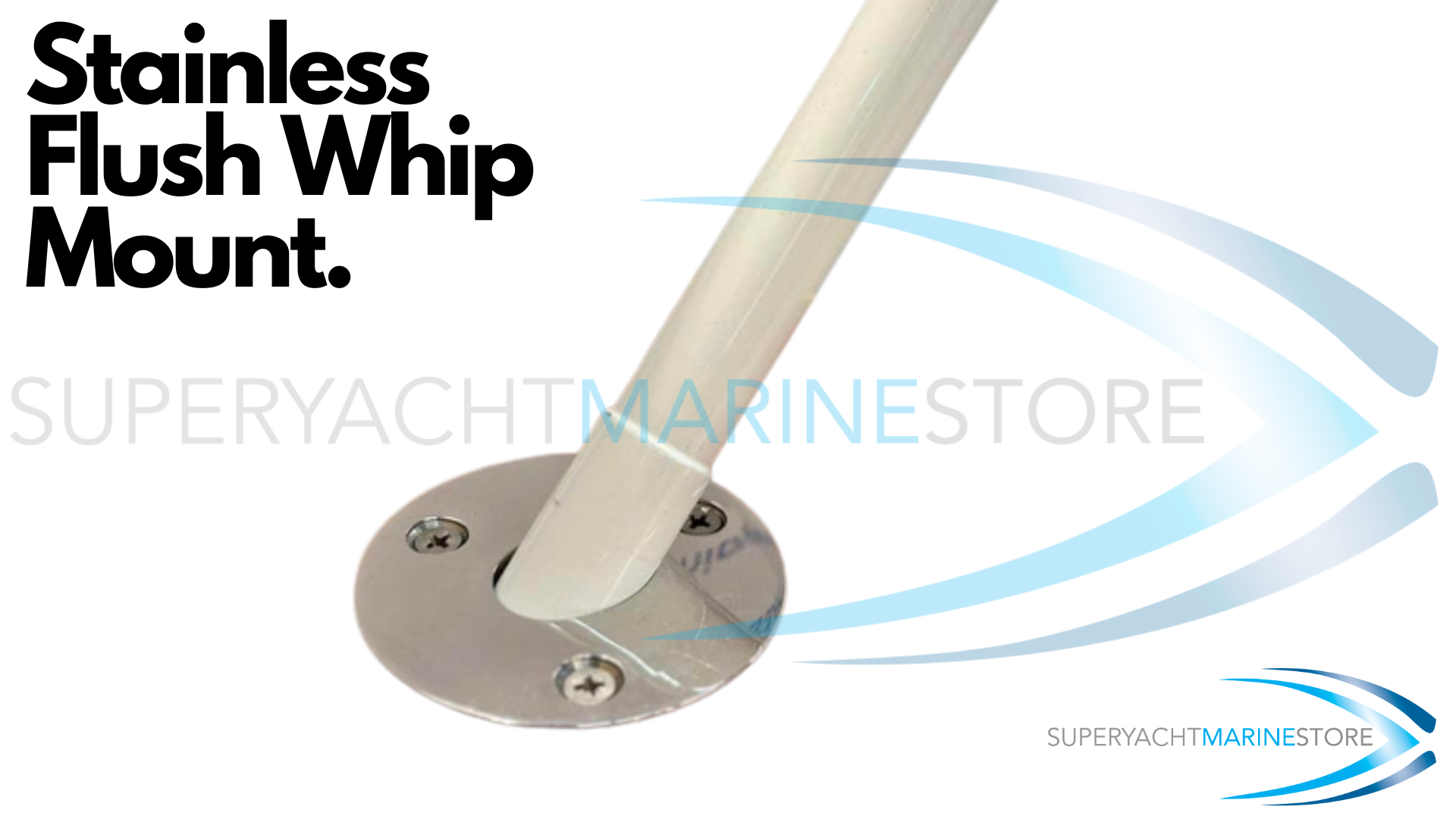 Flush mooring whip mount