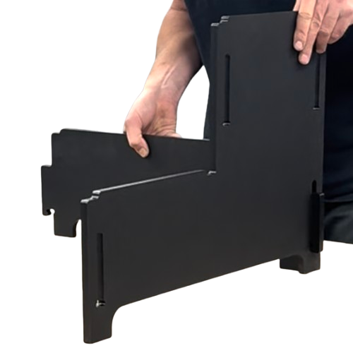Pack flat dock step assembly