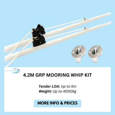 4m grp tender mooring whip kit