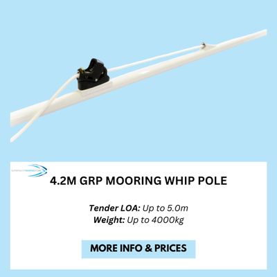 4m grp tender mooring whip poles