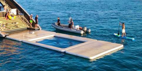 Superyacht inflatables sea pool