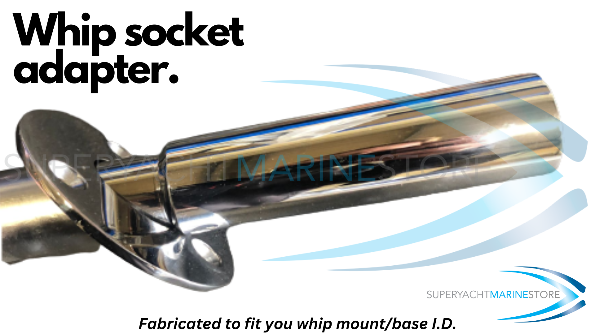 Mooring whip socket adapter