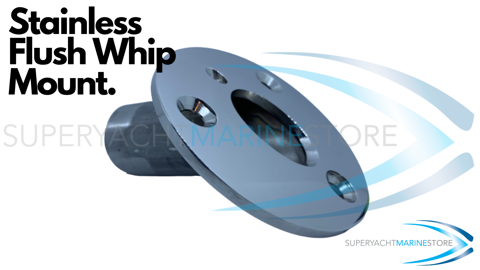Flush mooring whip mount