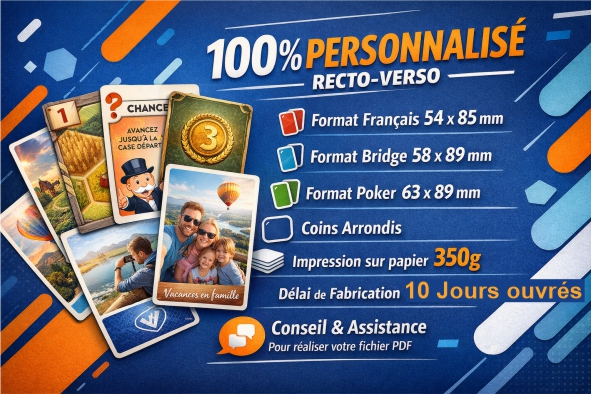 Dubois jeux de cartes personnalisés recto verso impression