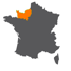 Carte des villes VTC en Normandie