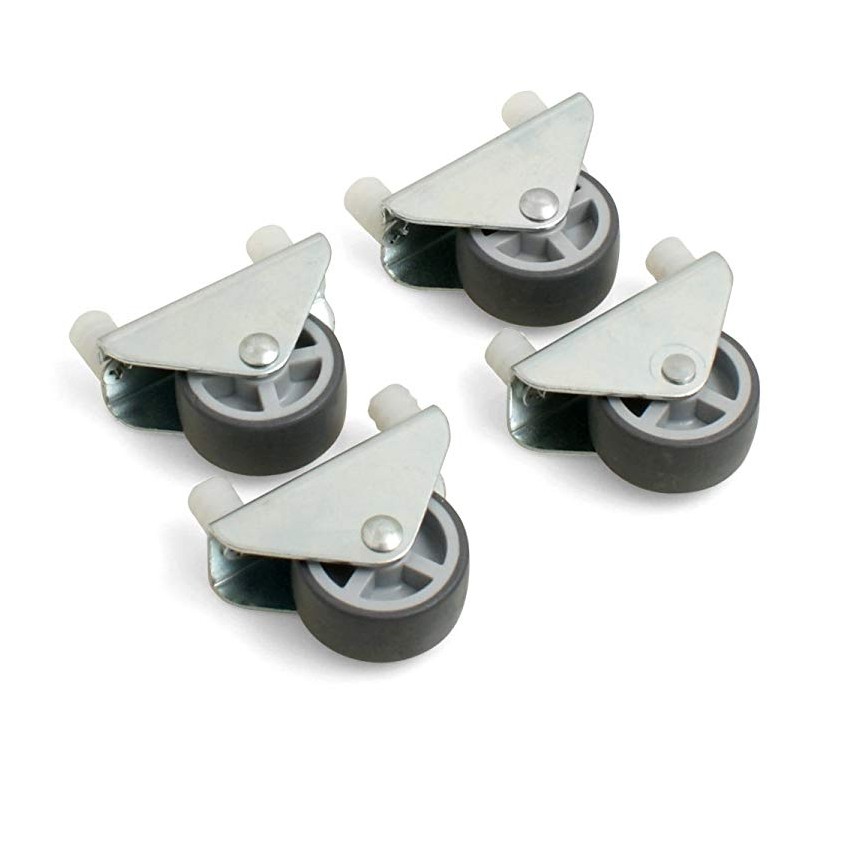 Kastenbockrolle mit weicher Lauffläche und Einleimmuffe 30x14 mm - Design61