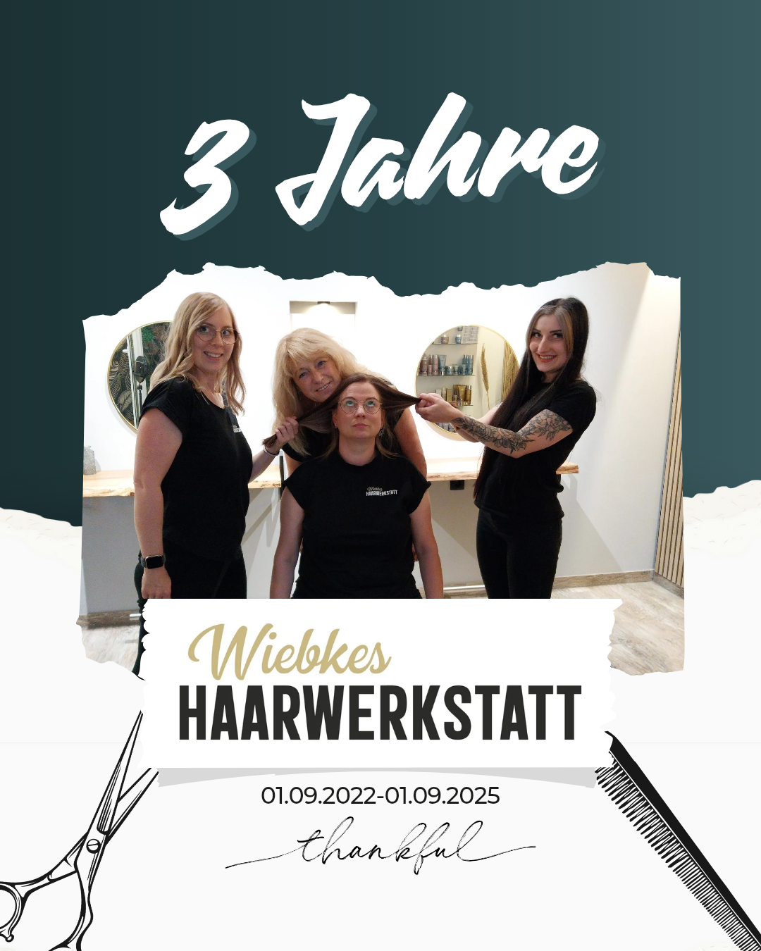 3 Jahre Wiebkes Haarwerkstatt