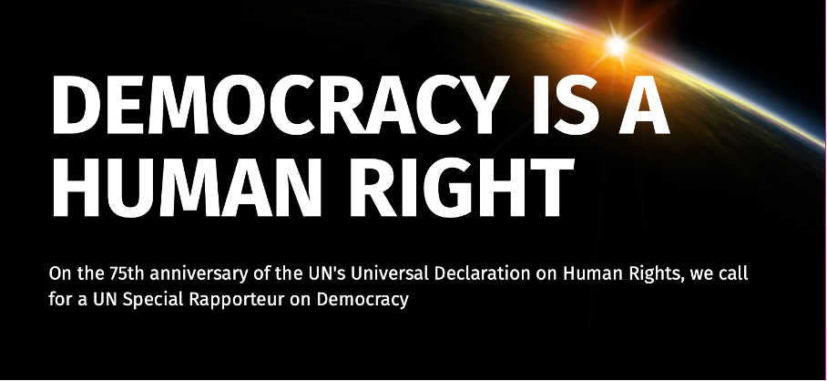 DRI supports call for UN Special Rapporteur on Democracy