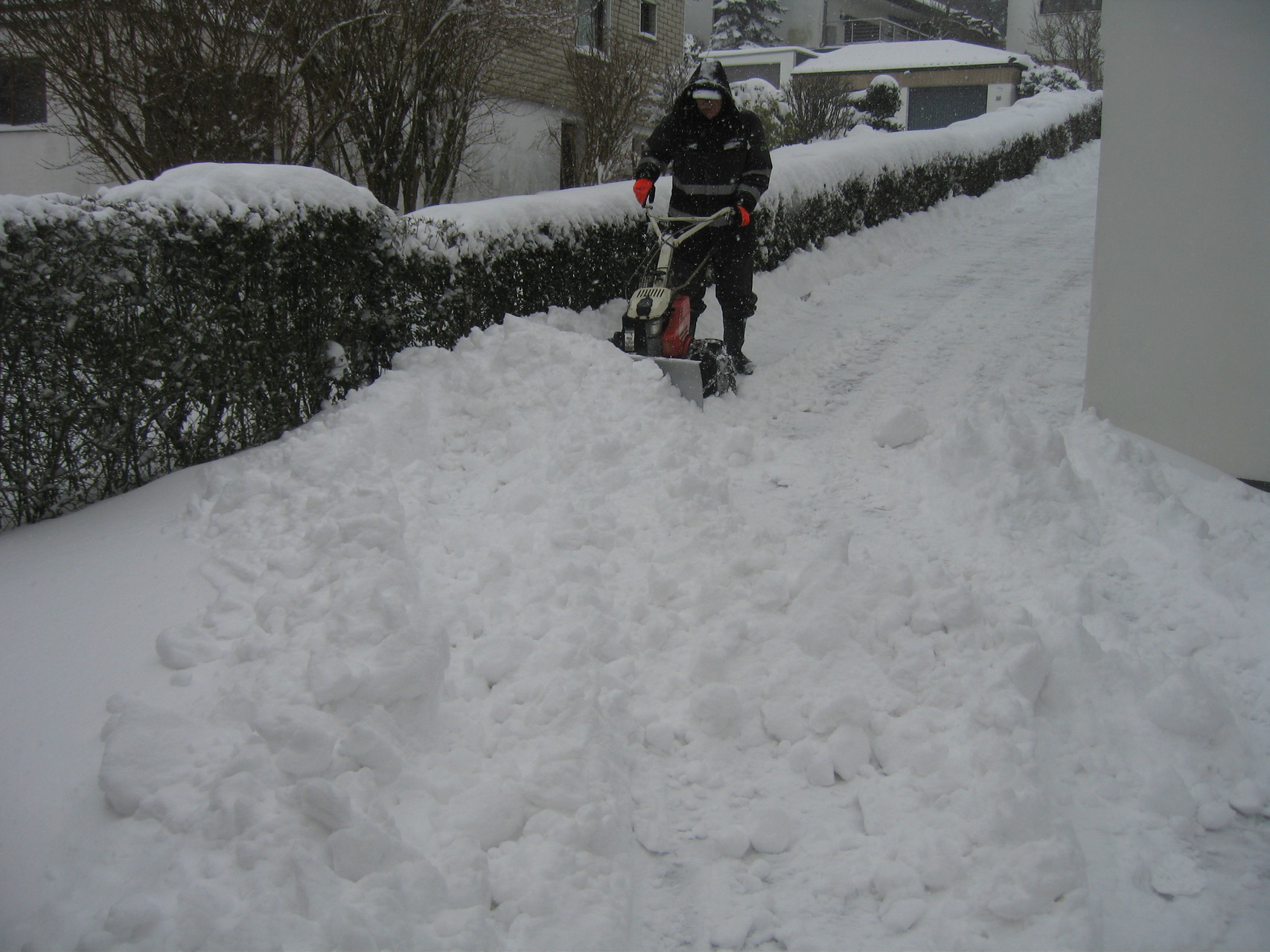 Winterdienst auf unserem Hof