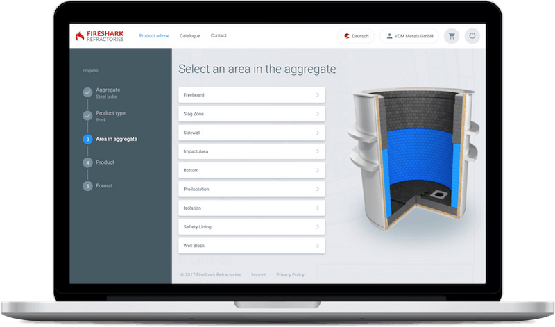 With the FireShark Guide you will receive our recommendation  for your specific application in only 5 steps.