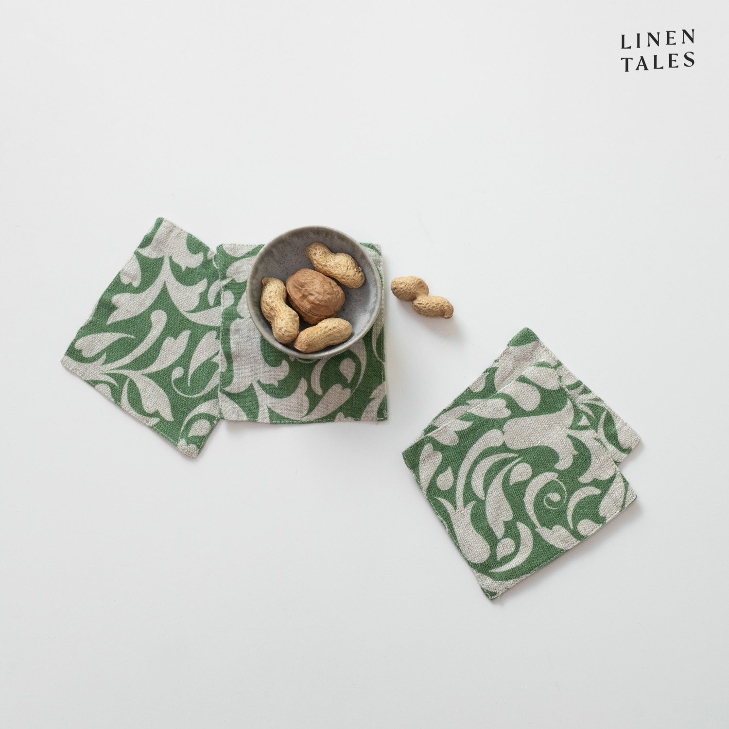 PT-C01  801/Evergreen Damask on natural
