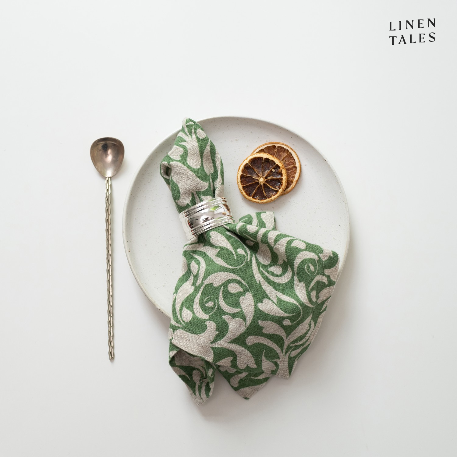 PT-N01  801/Evergreen Damask on natural