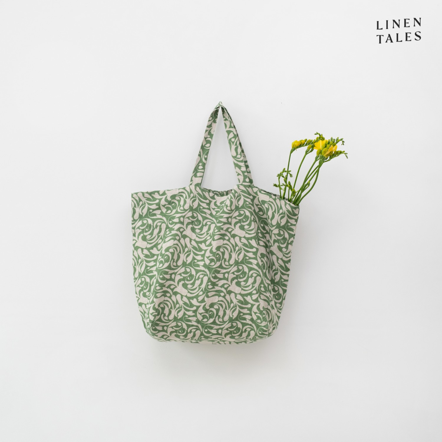 801/Evergreen Damask on natural