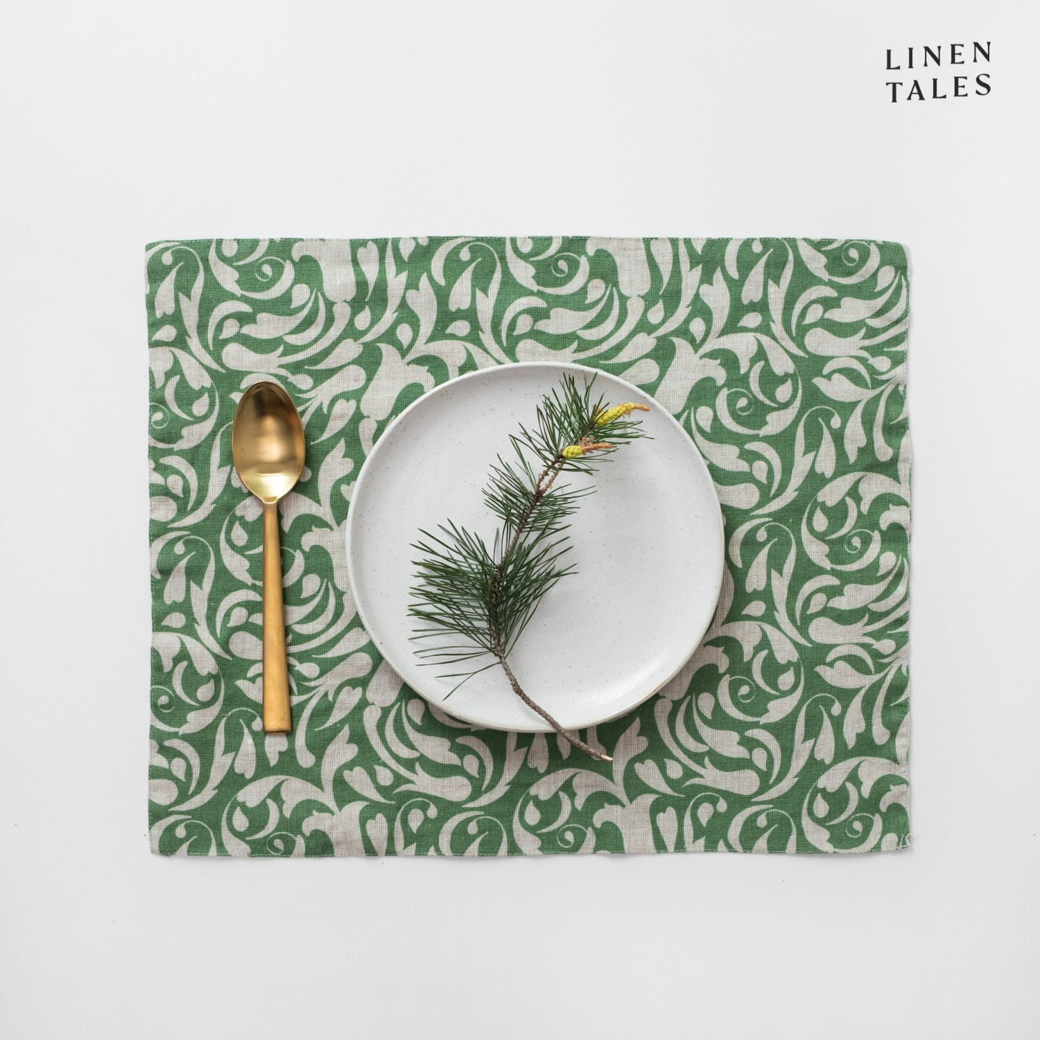 PT-P01  801/Evergreen Damask on natural
