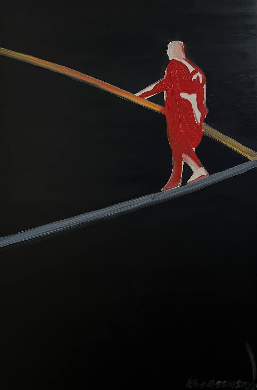 2026 Tightrope Walker oil,canvas 90x60cm price 32000€