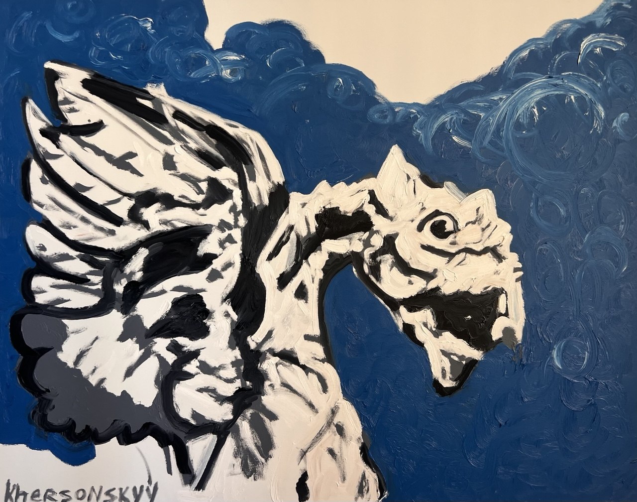 2026 oil on canvas 110x140cm «chimera» price 92000€