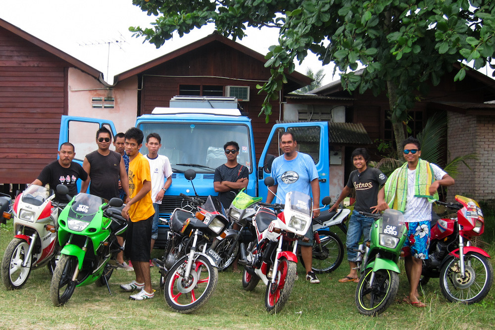 ebenso die Biker aus Cherating...