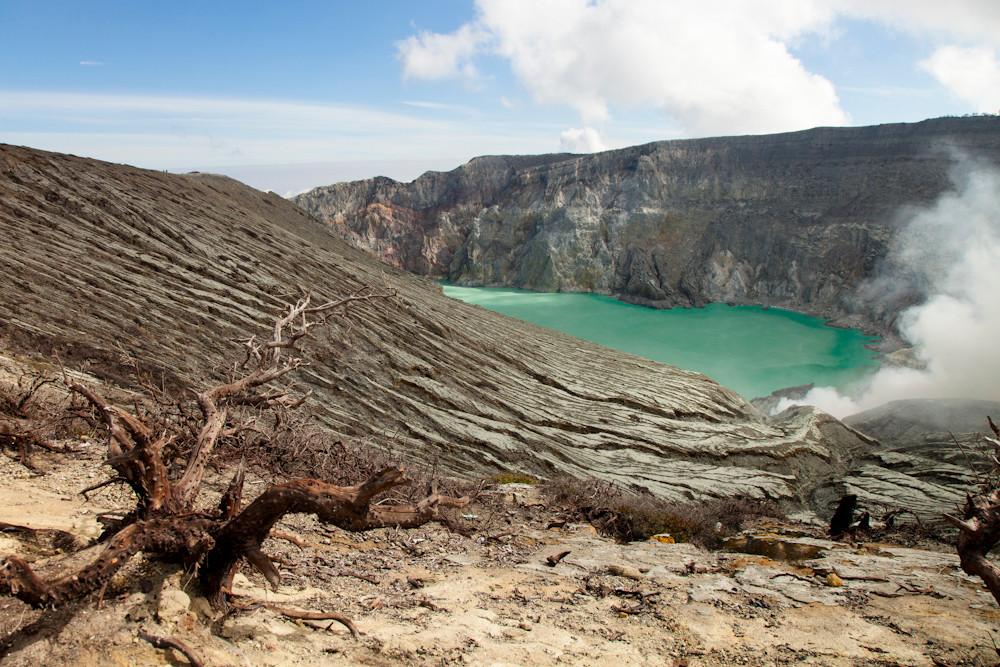 der Kratersee Kawah Ijen